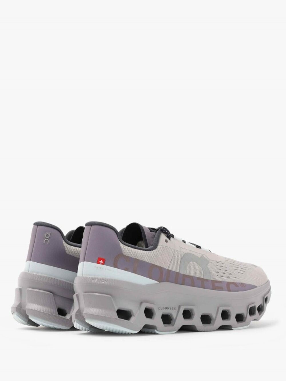 On Running Cloudmonster Pearl Arctic Trainers - Picture 3 of 13